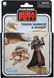 hasbro fans disney star wars the book of boba fett vintage tusken warrior massiff fig 10cm photo