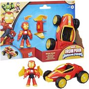 hasbro marvel iron man and his awesome iron man iron racer vehicle photo