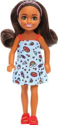 barbie chelsea with blue dress headband brown hair mini doll photo