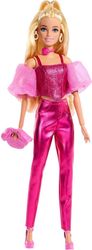 barbie deluxe style metallic pink set with blonde hair doll photo barbie deluxe style metallic pink set with blonde hair doll photo