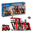 lego city fire 60414 fire station with fire truck photo