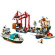 lego city 60422 seaside harbor with cargo ship photo
