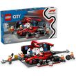 lego city 60443 f1 pit stop pit crew with ferrari car photo