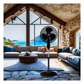 lgp round base stand fan 16 40cm 45w with timer black lam980039 extra photo 5