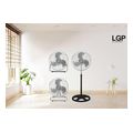 lgp 3 in 1 round base fan 18 45cm 45w black lam113553 extra photo 4