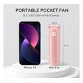 jisulife s010f8x02006 portable handheld fan life8 plus 4500mah pink extra photo 5