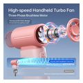 jisulife fhl09r a0102016 handheld fan life9 5000mah pink extra photo 1