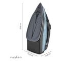 nedis iron2000 steam iron with ceramic plate 038l 2600w extra photo 8