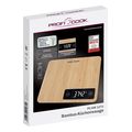 profi cook pc kw 1271 bamboo kitchen scale extra photo 3