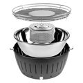 foriti psistaria karboynoy lotusgrill g435 u xl 405cm anthracite extra photo 1