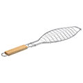 sxara psisimatos psarioy barbeque metalliki 33x14cm me xylini labi extra photo 1