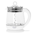 brastiras adler ad 1299 kettle glass 15lt me rythmisi thermokrasias kai tea infuser extra photo 1