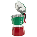 bialetti moka express 3fl italia tricolore extra photo 1