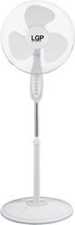 lgp round base stand fan 16 40cm 45w with timer white lam113560 photo