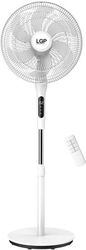 lgp round base stand fan 16 40cm 55w with remote control and timer white lam980046 photo