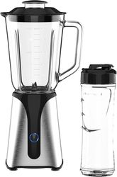 jocca glass blender with crystal jar and bottle stainless steel 350w j 2311 photo
