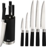 knife set 6 pcs black zln1609 photo