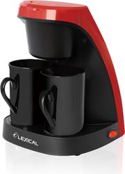 lexical coffee maker 450w lem 0620 red photo