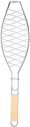 sxara psisimatos psarioy barbeque metalliki 33x14cm me xylini labi photo