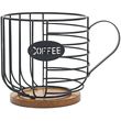 dictro lux thiki gia kapsoyles kafe apo metallo kai xylo 16x22cm 751177 photo