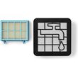 nedis vcfi223hep hepa filter for philips vacuum cleaner replacement photo