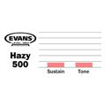 evans s13h50 clear 500 snare side derma tampoyroy 13 clear extra photo 1
