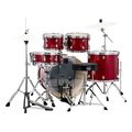 mapex ve5045ftvm venus fusion crimson red sparkle akoystiko drum set me baseis extra photo 1
