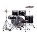 mapex comet fusion dark black akoystiko drum set me baseis kai piatinia extra photo 1