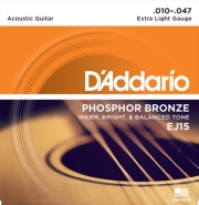 xordes akoystikis kitharas d addario ej15 extra light 10 47 phosphor bronze photo