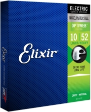 xordes ilektrikis kitharas elixir 19077 optiweb light heavy 10 52 nickel plated steel photo