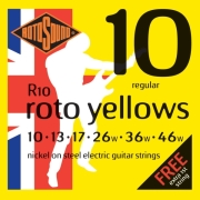 xordes ilektrikis kitharas rotosound r10 roto yellows regular 10 46 nickel on steel photo
