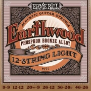 xordes akoystikis kitharas ernie ball 2153 earthwood phosphor 12 xordi light photo