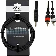 kalodio y gewa basic line alpha audio 1 x 35 mini jack stereo 2 x rca mono 3m photo