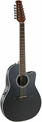 ilektroakoystiki kithara applause by ovation ab2412ii mid cutaway 12 string black satin ab2412ii 5s photo