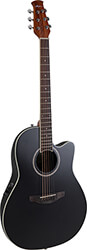 ilektroakoystiki kithara applause by ovation ab28 super shallow bowl cutaway black satin ab28 5s photo