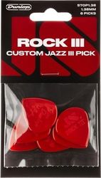 dunlop 570p138 rock iii nylon custom jazz pennes 3 temaxia  photo