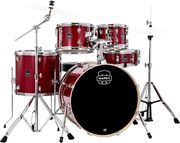 mapex ve5045ftvm venus fusion crimson red sparkle akoystiko drum set me baseis photo