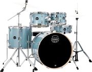 mapex ve5045ftvj venus fusion aqua blue sparkle akoystiko drum set me baseis photo