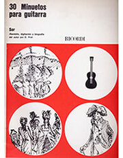 sor fernando 30 minuetos para guitarra ricordi photo