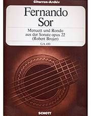 sor fernando menuett und rondo aus der sonate opus 22 photo
