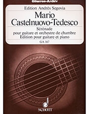castelnuovo tedesco mario serenade pour guitare et orchestre de chambre photo castelnuovo tedesco mario serenade pour guitare et orchestre de chambre photo