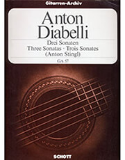 diabelli anton three sonatas anton stingl photo