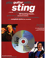 sting play guitar with book cd photo