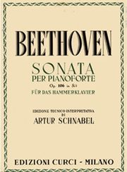 lvbeethoven sonata per pianoforte op 106 in sib fur das hammerklavier schnabel photo