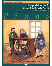 alfred s basic piano library composition book level 2 3 photo