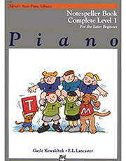 alfred s basic piano library notespeller book complete level 1 photo