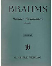johannes brahms handel variations op 24 ekdoseis henle verlag urtext photo