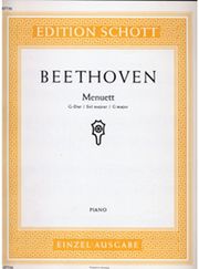 beethoven menuet in g maj ekdoseis schott sohne photo