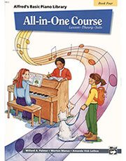 alfred s basic piano library all in one course book 4 photo