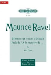 ravel menuet sur prelude a la maniere photo